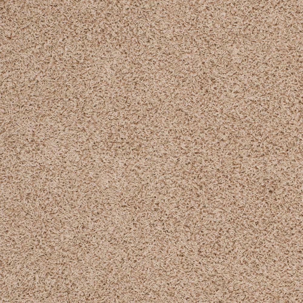 Athens Beige Synthetic Shag Area Rug 8' x 10'