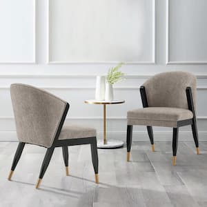 Ola Stone Modern Chenille Upholstered Dining Chair (Set of 2)
