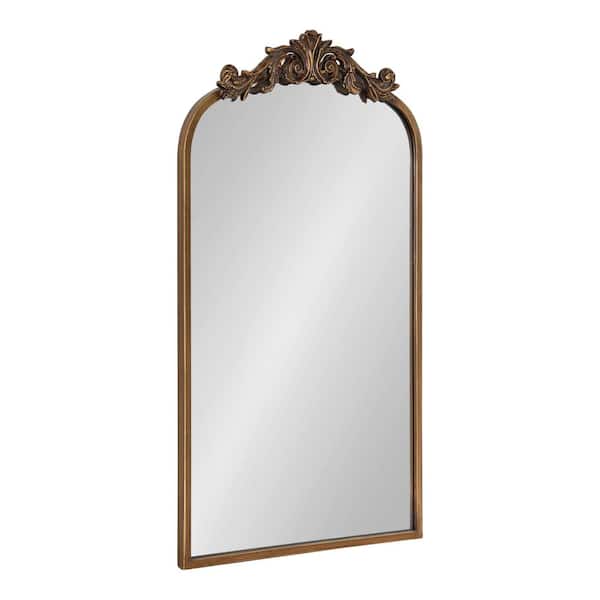 Kate And Laurel Medium Arch Gold, Gold Antique Mirror Hobby Lobby