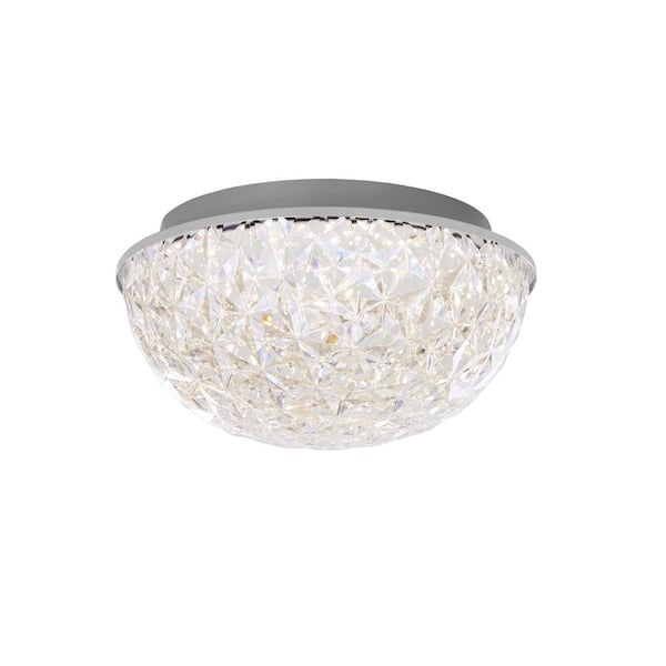 Home Decorators Collection Ellis Place 12.25 in. Chrome LED Round ...