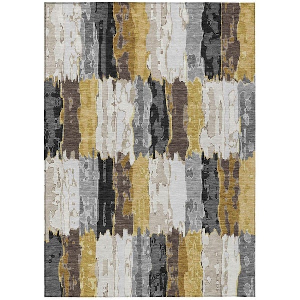 Chantille Machine Washable Indoor/Outdoor Abstract ACN2697 Gray 10 ft. x 14 ft. Area Rug