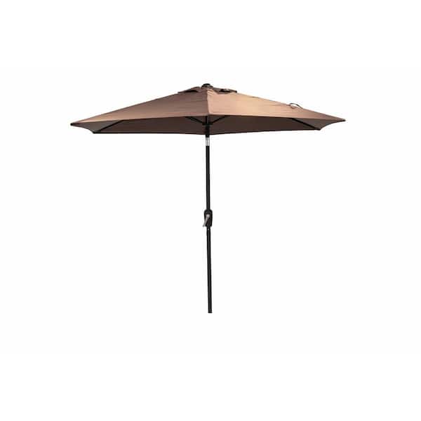 Unbranded 9 ft. Market Umbrella in Dark Brown