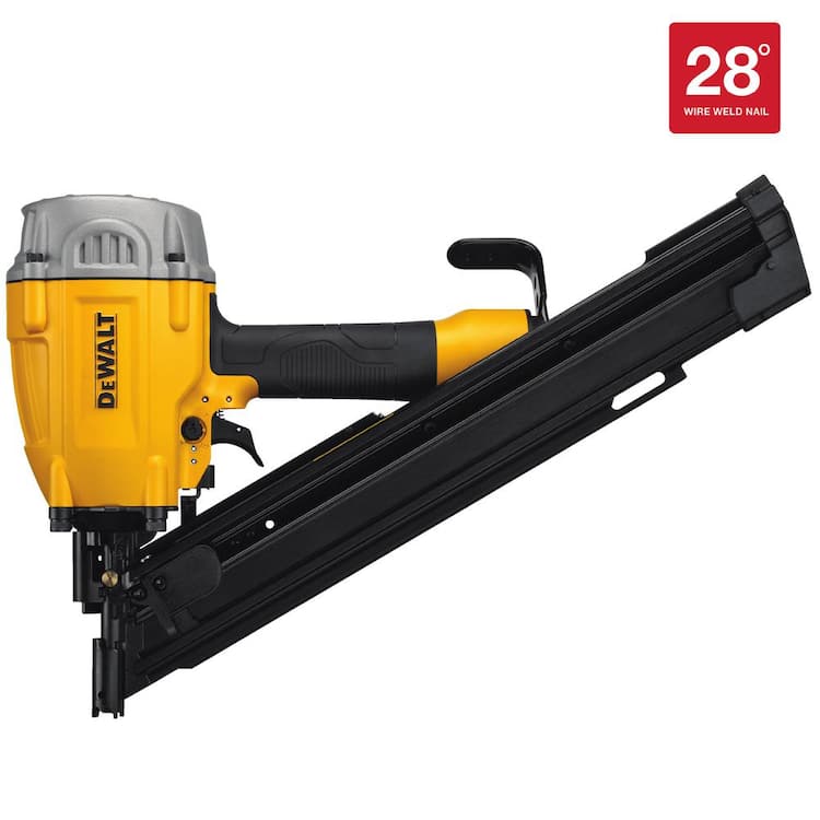 DEWALT Pneumatic 28-Degree Corded Framing Nailer