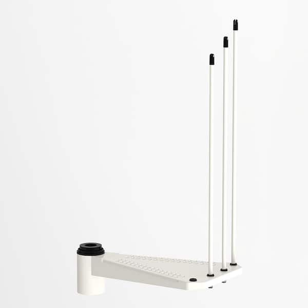 Unbranded SKY030 White 63 in. Steel Add Riser