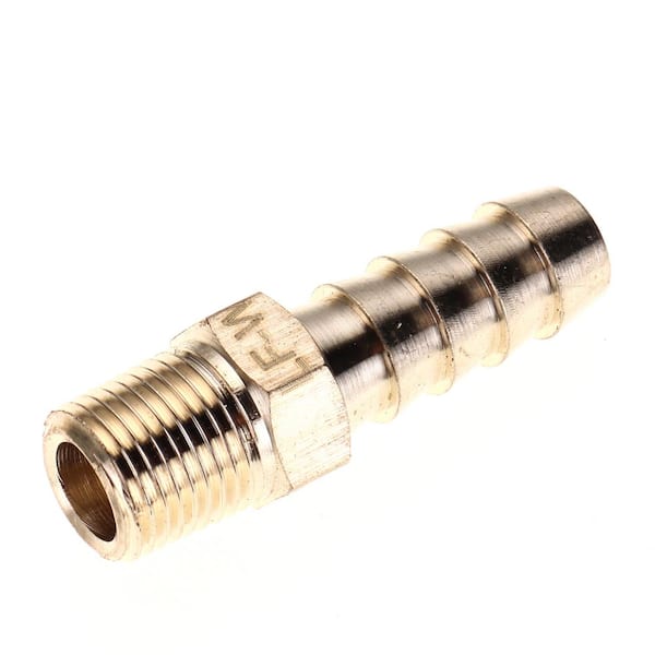 LTWFITTING 5/16 in. I.D. Hose Barb x 1/8 in. MIP Lead Free Brass Adapter Fitting (25-Pack)