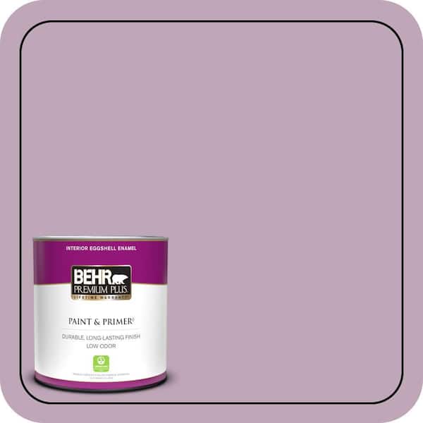BEHR PREMIUM PLUS 1 qt. #680F-4 Soft Heather Eggshell Enamel Low Odor Interior Paint & Primer