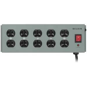 SurgeMaster 15 ft. 10-Outlet Metal Surge Protector
