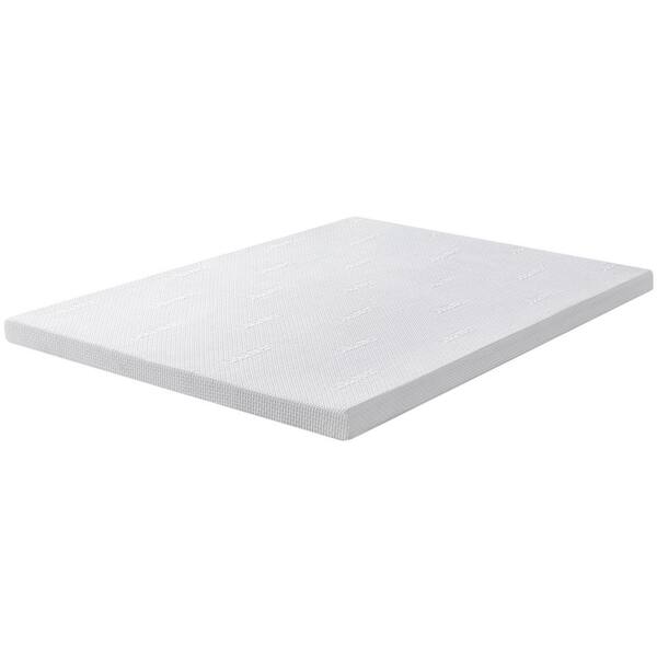 SUBRTEX Medium 4 in. California King Gel Memory Foam Mattress Topper