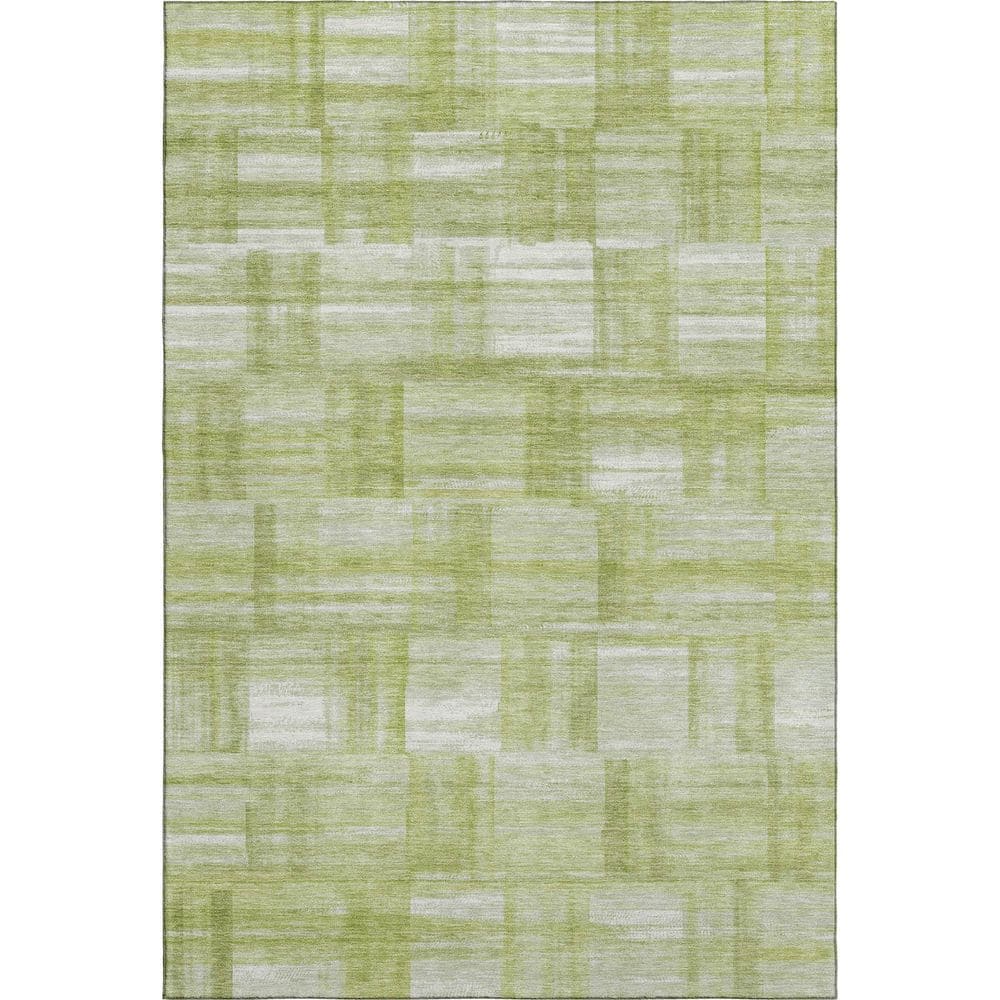 Addison Rugs Mayfield Premium Machine Washable Abstract AMF2517 Aloe 5 ...