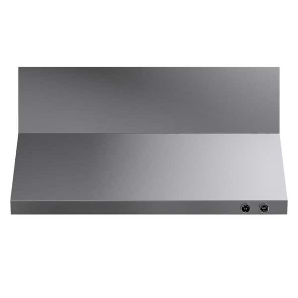 Kucht 60 in. Ducted Wall Mount Range Hood 1200 CFM in Stainless Steel with Round Display