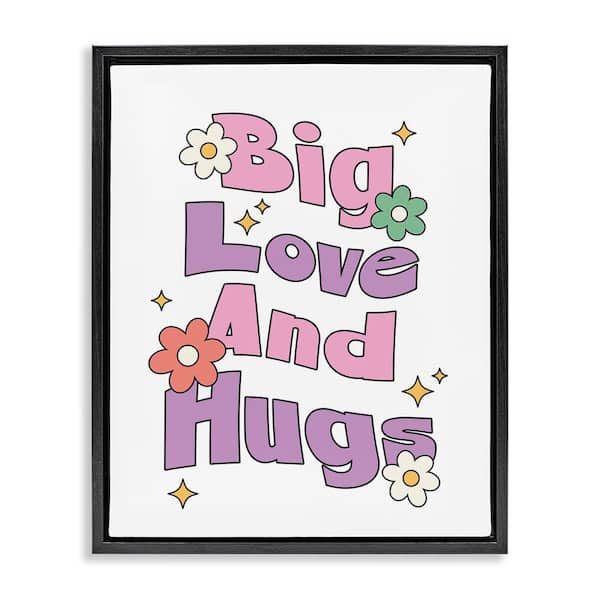 Big Love And Hugs by Ahmed Sameh Hussein Black Floater Frame Nature Graphic Art Print 21 in. x 17 in.
