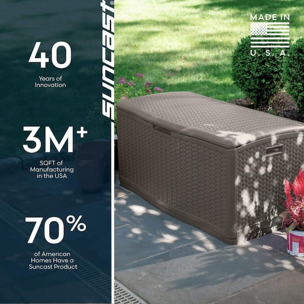 Boîte De Rangement En Polypropylène Noir 120l Avec Roues Et Fermeture A Clip