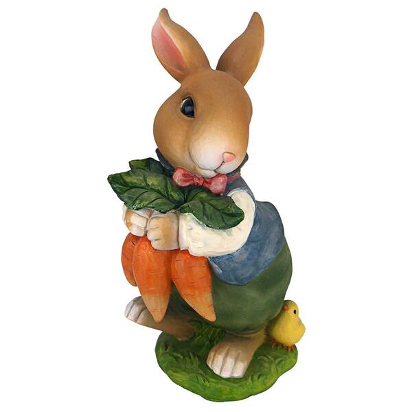Full Color Design Toscano QM9200681 Hopper Standing Garden Rabbit Statue The Bunny Pack of 2 