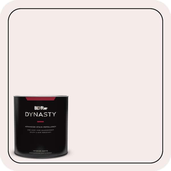 BEHR DYNASTY 1 qt. #680C-1 Wispy Pink Matte Interior Stain-Blocking Paint & Primer