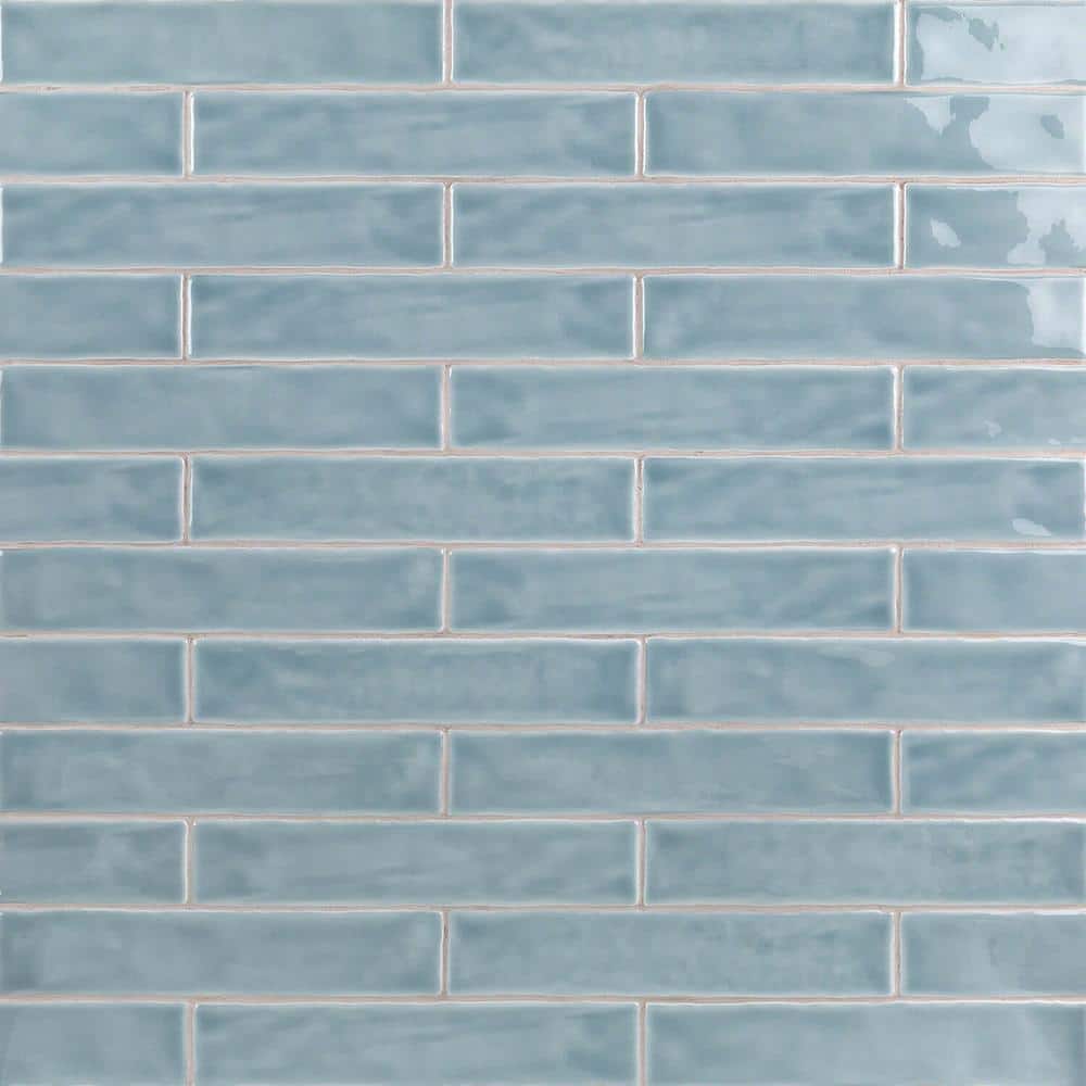 Brookline Light Blue 2" x 10" Polished Ceramic Subway Wall Tile