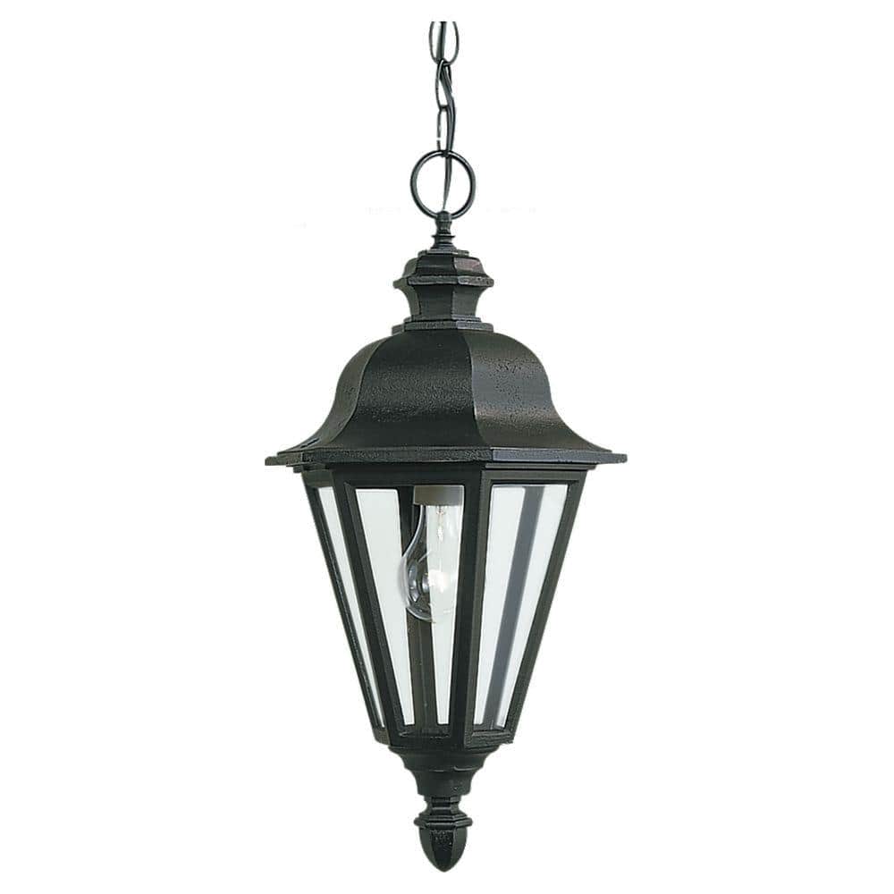 Brentwood 1-Light Black Outdoor Pendant