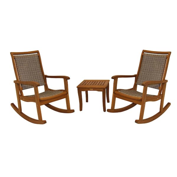 outdoor rocking chairs and table