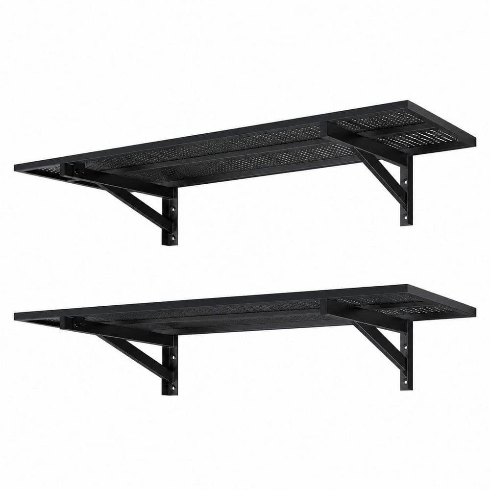 2 Pack Heavy Duty Garage Wall Shelving Wall Mounted, 700lbs Load Capacity Storage Rack Floating Shelves price history on PriceWatchPro