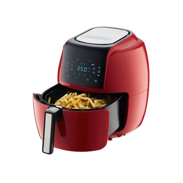 GoWISE USA 8-in-1 5.8 Qt. Chili Red Air Fryer with 6-Piece Accessory Set  and 50-Recipes Book GWAC22005 - The Home Depot