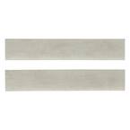 Gridscale Gris Bullnose 3 in. x 18 in. Glossy Porcelain Wall Tile (10 lin. ft./Case)