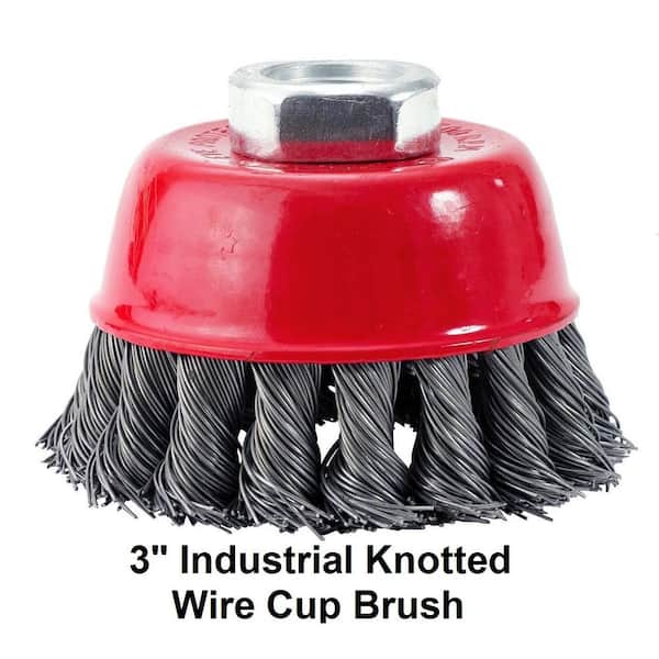 Rust Removal For Angle Grinders 115mm Twist-Knot Brush Metal Cleaning 