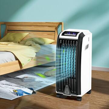 5,000 BTU Portable Air Conditioner Cools 250 Sq. Ft. with Remote Control in Multi-Colored