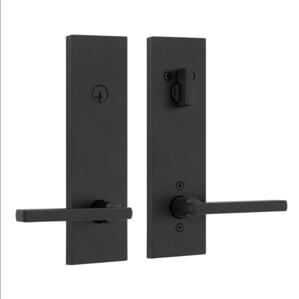 Halifax Matte Black Keyed Entryset Door Handle featuring SmartKey Security price history on PriceWatchPro