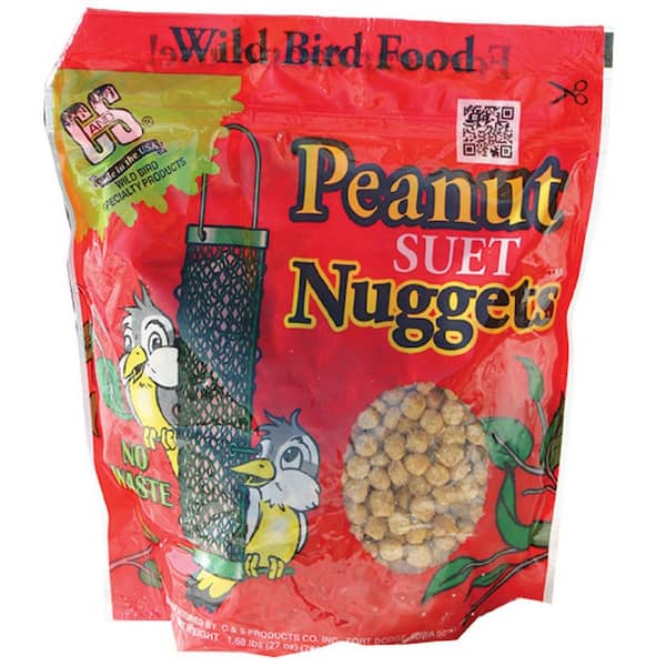 C and S Products 1.7 lb. Wild Bird Peanut Flavored Suet Nuggets