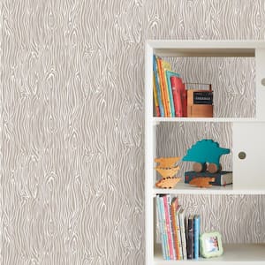 Wood Grain Peel and Stick Wallpaper (Covers 28.18 sq. ft.)