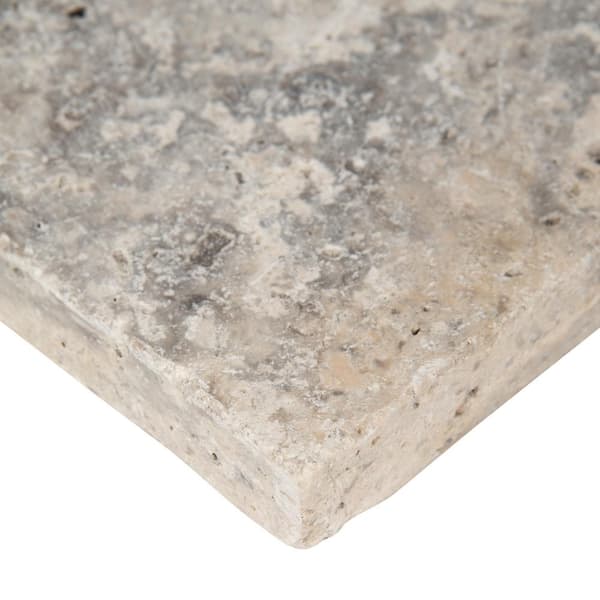 MSI Silver 2 cm. x 16 in. x 16 in. Tumbled Travertine Paver Tile (35.6 sq. ft./Pallet)