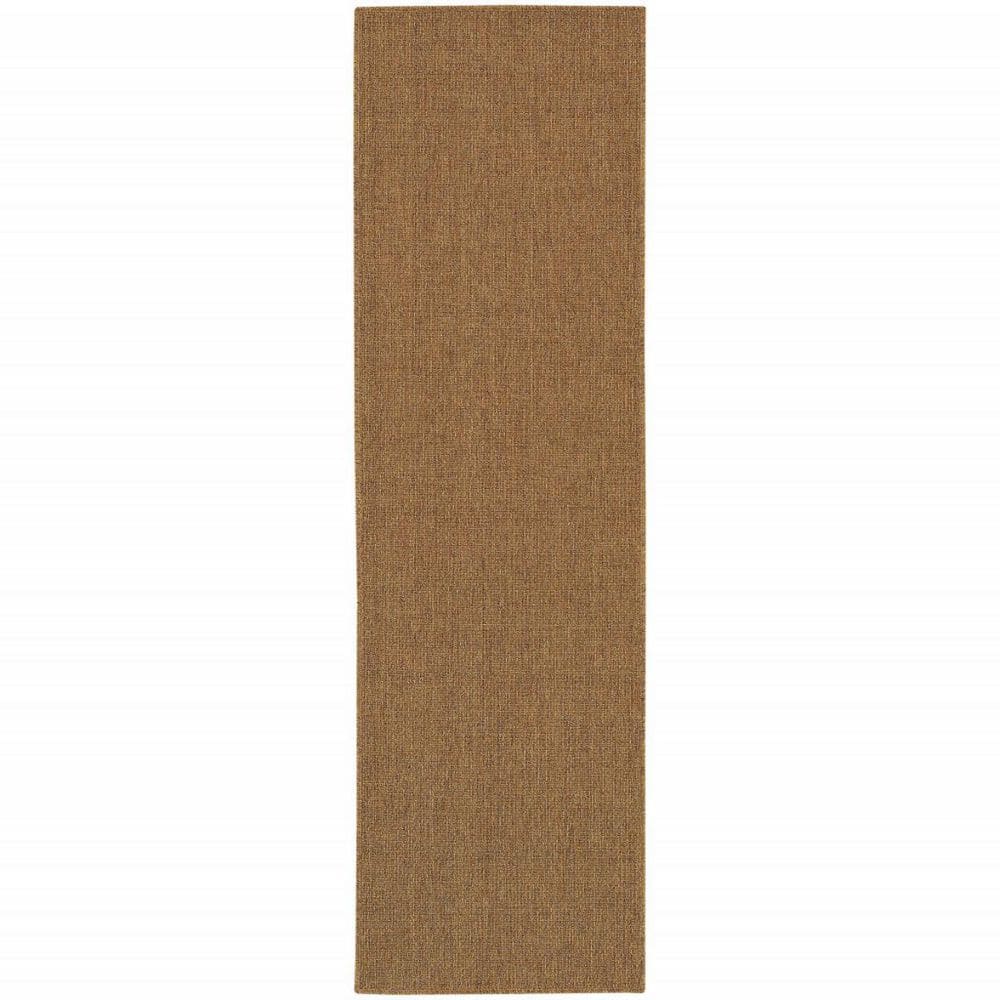 Tan 2 ft. x 8 ft. Loomed Polypropylene Rectangle Indoor/Outdoor Area Rug price history on PriceWatchPro