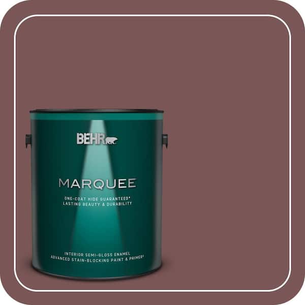 BEHR MARQUEE 1 gal. #120F-6 Japanese Maple Semi-Gloss Enamel Interior Paint & Primer