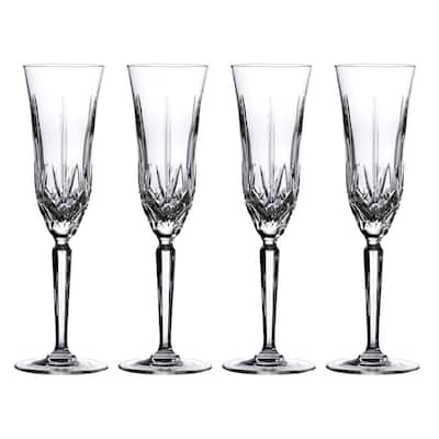 Eclat Cristal D'Arques Paris 4.5 oz. Longchamp Flute Set (4 pieces) P1632 -  The Home Depot