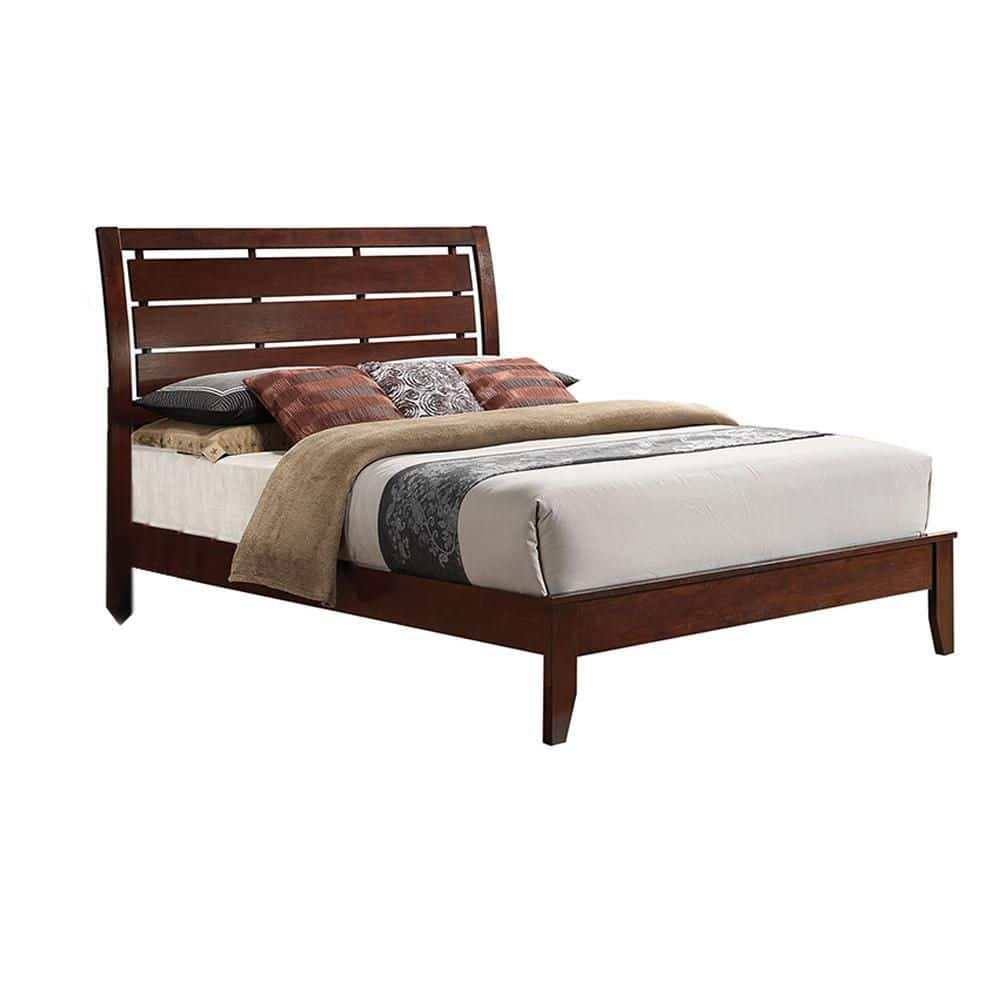 Acme Furniture Ilana Brown Wood Frame Queen Platform Bed 20400Q - The ...