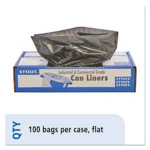 33 Gal. Brown/Black Total Recycled Content Plastic Trash Bags, 1.3 mil, 33 in. x 40 in., 1 Case of 100 Bags, 100/Carton