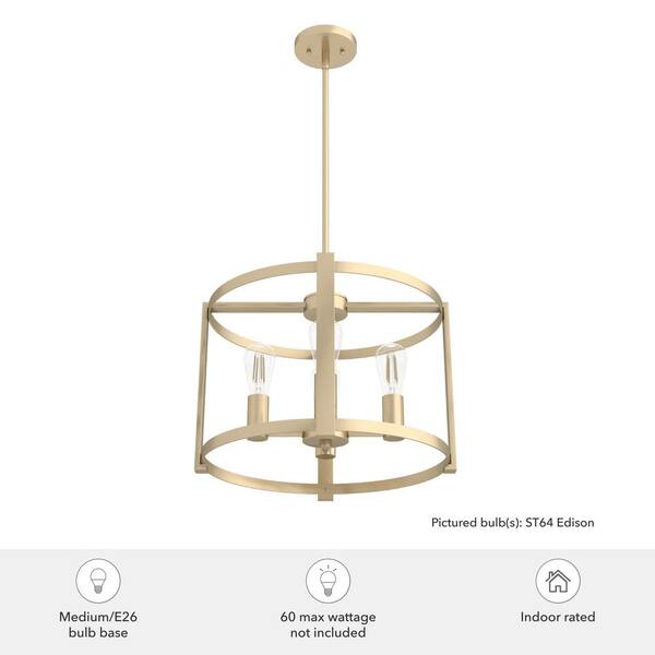 Hunter Astwood 4 Light Alturas Gold Island Chandelier Dining Room light