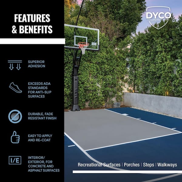 ベースボールコート Dyco Court and Floor Anti-Slip Coating Paint for Pickleball and