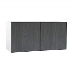 Quick Assemble Modern Style, Carbon Marine 36 x 12 in. Wall Bridge Kitchen Cabinet (36 in. W x 12 in. D x 12 in. H)