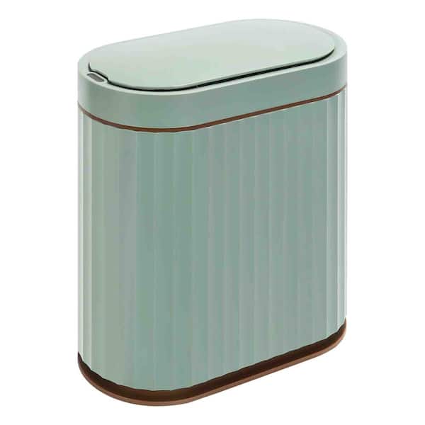 2 Gal. Green Brown Touchless Trash Can