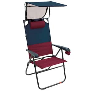 Hi-Boy 7-Position Steel Canopy Lawn Chair