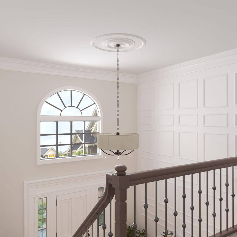 Ekena Millwork 40 3/8"OD x 35 1/2"ID x 2 1/2"W x 3/4"P Medea Ceiling Ring (1/4 of complete circle)