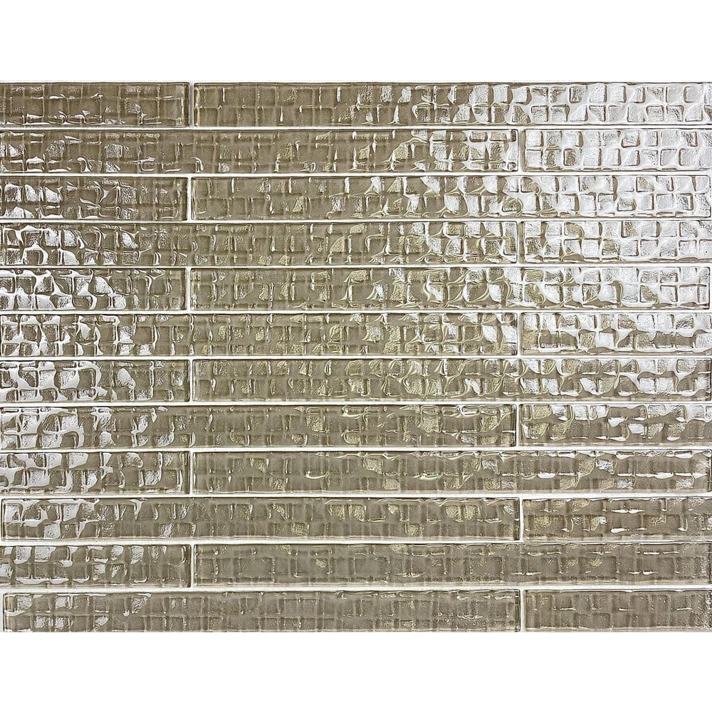 Coastal Style Glossy Olive Brown 1 in. x 12 in. Textured Glass Tile Sample price history on PriceWatchPro