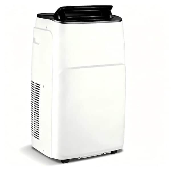 14000 BTU(DOE) Portable Air Conditioner-550 sq. ft. Heats, Dehumidifies, Fans with 90° Oscillation in White