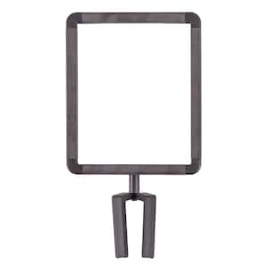 Plastic Stanchion Sign Holder with Plexiglass Covers compatible with ChainBoss, Sentinel & Trek Stanchions Only