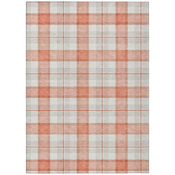 Addison Rugs Chantille Machine Washable Indoor/Outdoor Abstract ACN1052 Coral 10 ft. x 14 ft. Area Rug