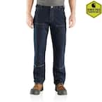Men's 31 in. x 34 in. Erie Cotton/Polyester Rugged Flex Relaxed Double Front Dungaree Jean