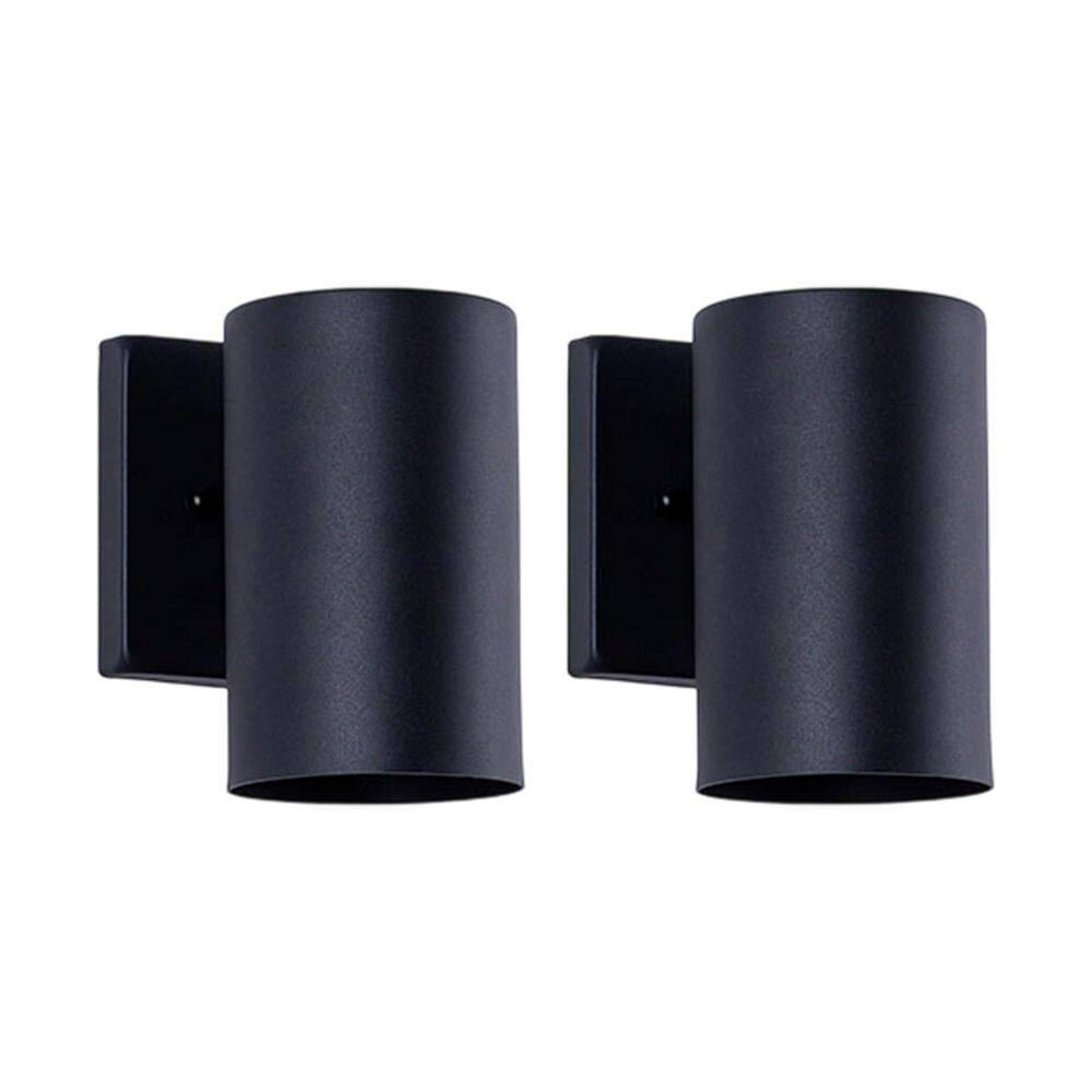 Black Outdoor 1-Light Wall Sconce-7 in. Waterproof Wall Light for Porch Patio, LED Bulb not Included(Pack of 2) price history on PriceWatchPro