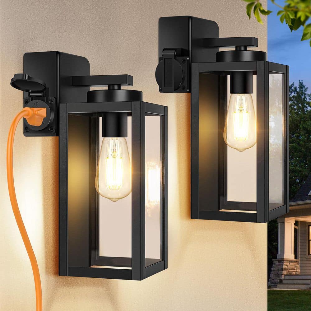 Nordic Hygge 2-Pack Outdoor Waterproof Wall Mount Light Fixtures