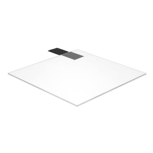#2447 White Transparent Acrylic Plexiglass sheet 1/4" x 24" x 47"