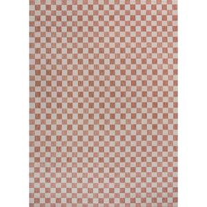 JONATHAN Y Aimee Traditional Cottage Checkerboard Salmon/Cream 4 ft. x ...